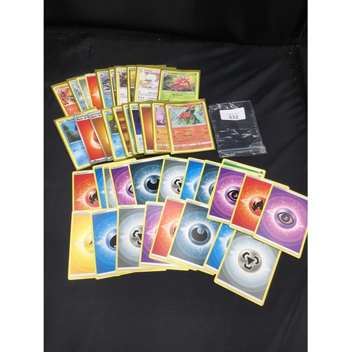 532 - Genuine Pokémon Cards x40 Some In Protective Sleeves