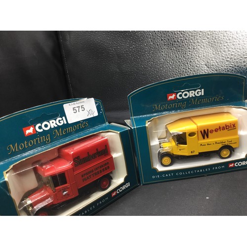 575 - Corgi Boxed Cars and Vans x4