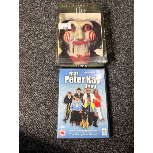 592 - Collectable Limited Edition Saw DVD and That Peter Kay Thing DVD