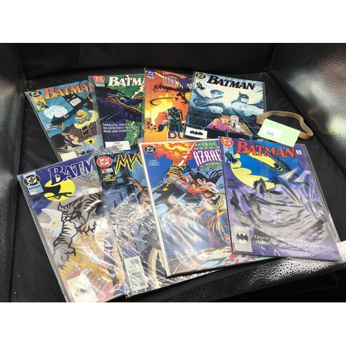 599 - Vintage DC Batman comics x8