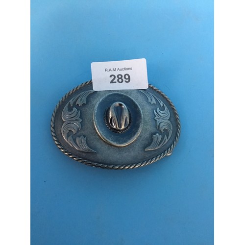 289 - Stretson Hat Belt Buckle