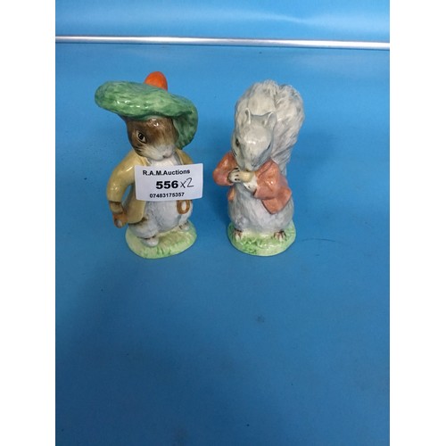 556 - Royal Albert Beatrix Potter Timmy Tiptoes and Benjamin Bunny