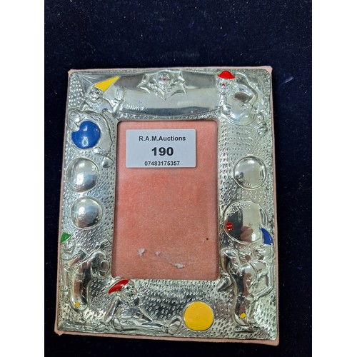 190 - Childs 925 Silver Picture Frame