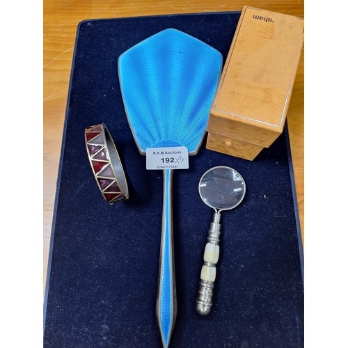 192 - Vintage Mirror, Magnifying Glass and a Boxed Bangle