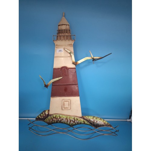 426 - Metal Wall Hanging Lighthouse 28