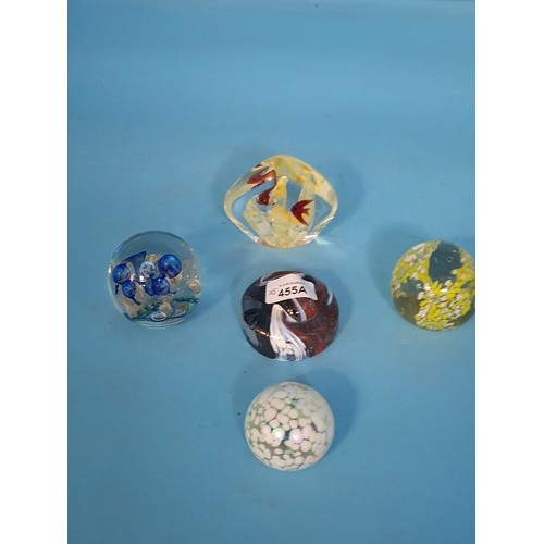 455A - Vintage Paperweights x5