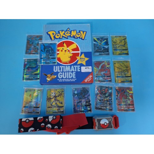 473 - Official Pokemon Book, Pokemon Cards and Pokemon Belt