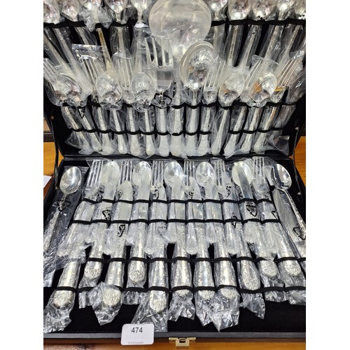 474 - Brand New In The Case Vintage Cutlery Set Still In Wraps