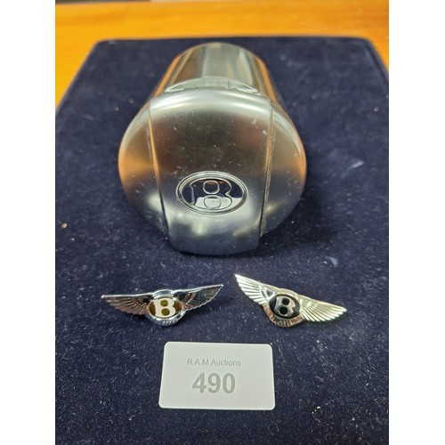 490 - Bentley Ashtray and Badge