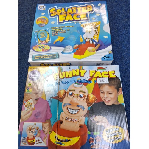 496 - Splatter Face Game and Mr Funny Face Game In Boxes