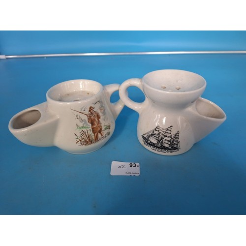 93 - Vintage Wade Shaving Mugs x2