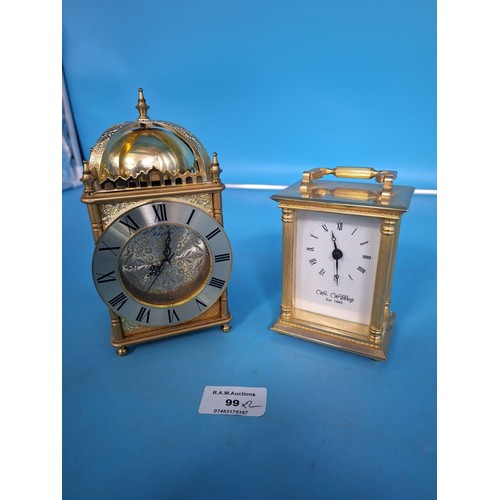 99 - WM Widdop Carriage Clock and a Rhythm Carriage Clock