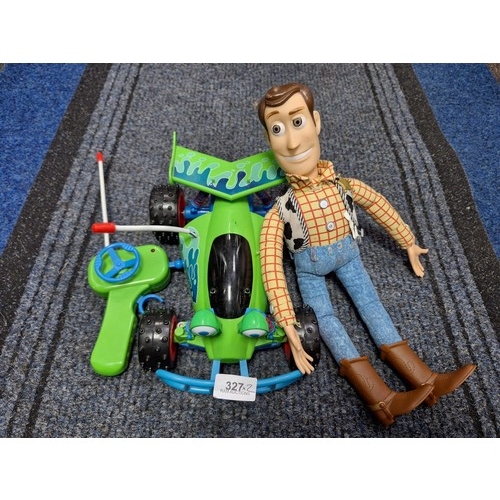 327 - Toy Story Remote Control Car With Remote and Woody