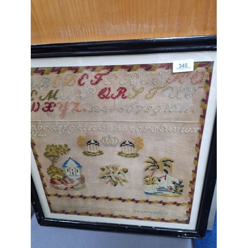 345 - Victorian Sampler 1866