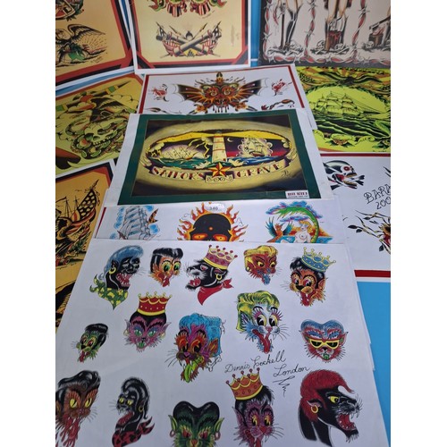 346 - 16 Tattoo Art Posters From Art Shop