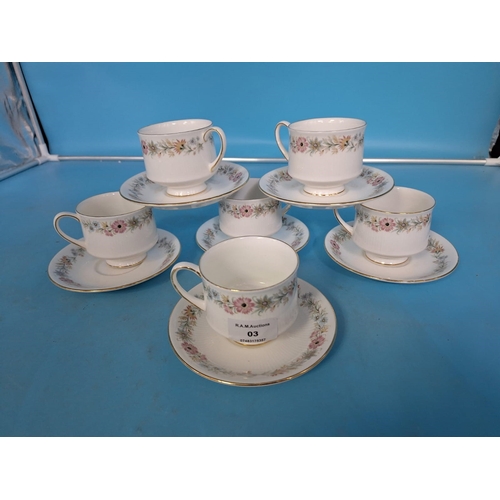 3 - 6 Royal Albert Cups and Saucers