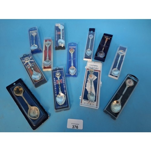 376 - Collection Of 12 Collectable Tea Spoons