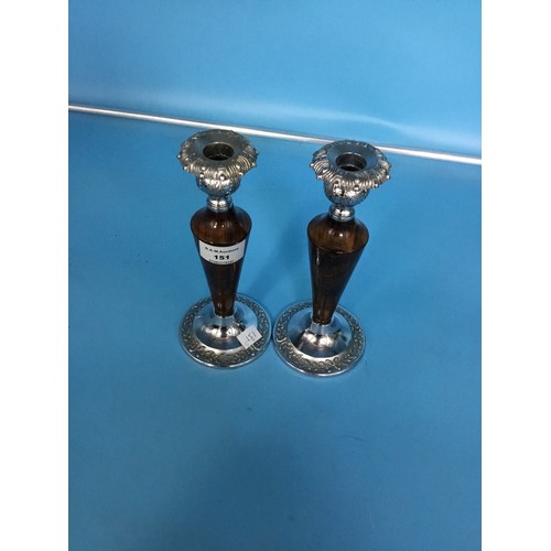 151 - Pair Of Victorian Candlesticks