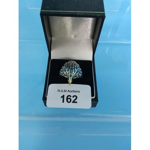 162 - New 925 Silver Eagle Head Ring