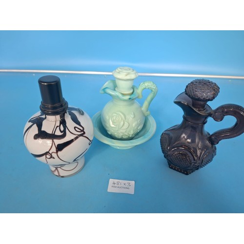 481 - Perfume/Scent Bottles x2 and an Incense Lamp