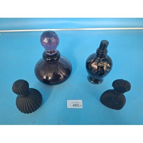 482 - Scent Bottles and A Hand Crafted Fragrance Lamp