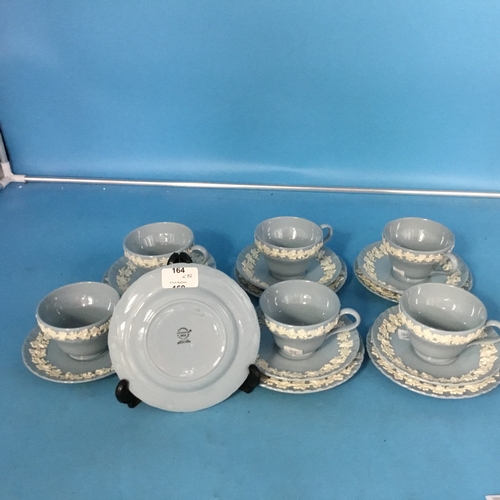 164 - Wedgewood Queensware 18 Piece Tea Set