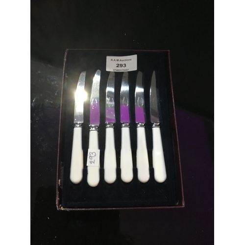 293 - Set of 6 st/st Butter Knives