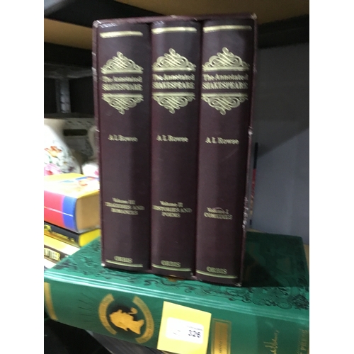 326 - 3 Volumes of Shakespeare Comedy’s, Poems, Romances and Sherlock Holmes Ltd.edt.