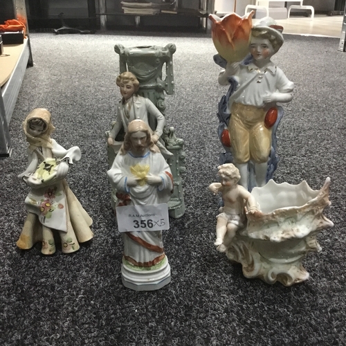 356 - Group of Antique/Vintage Figures x5