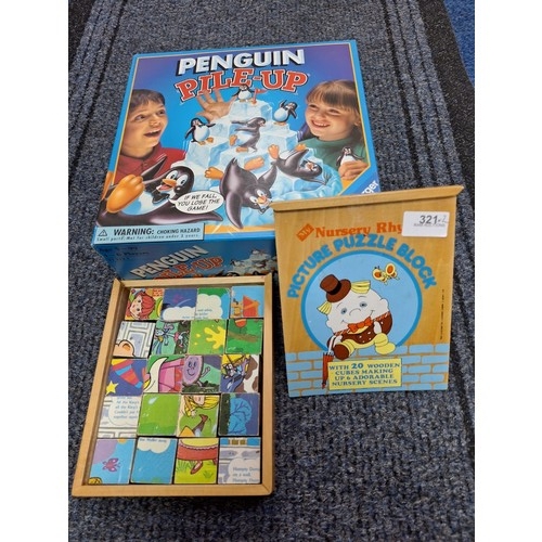 321 - Penguin Pile Up and a Nursery Rhyme Puzzle