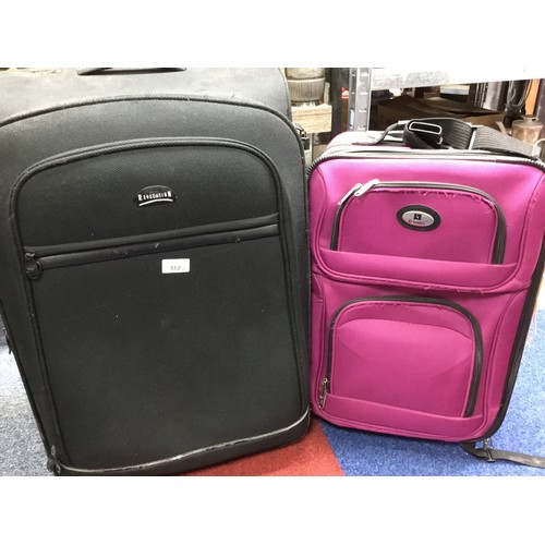 352 - 2 Suit Cases One is Pink and 1 is Black