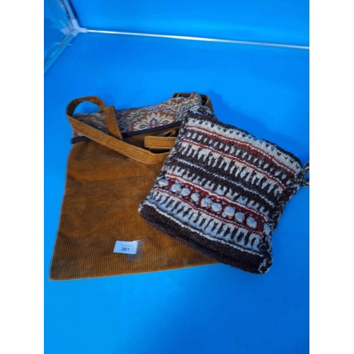 361 - Vintage Hippy Style Shoulder Bags x2