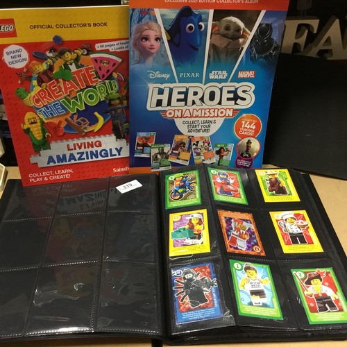 319 - Lego Cards x89 With new Album and a New Heroes Album