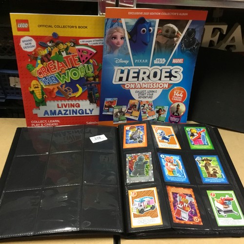 319 - Lego Cards x89 With new Album and a New Heroes Album