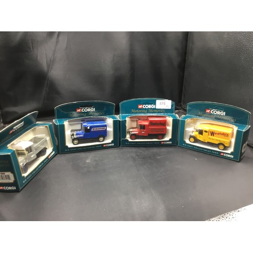 575 - Corgi Boxed Cars and Vans x4