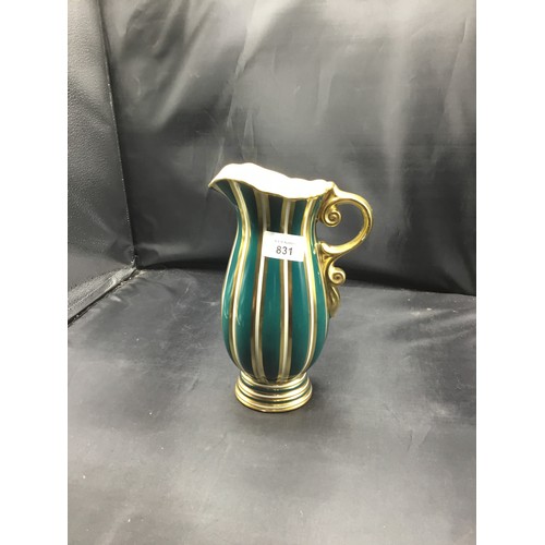 831 - Wade Vintage Guilded 10” Jug