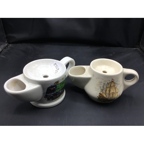 832A - Vintage Wade Shaving Mugs x2