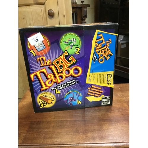 32 - Boxed Big Taboo Game