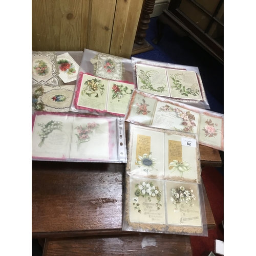 82 - 6 Packs of Vintage Cards In Silk and Lace