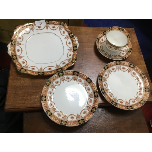 85 - Vintage Royal Albert Crown Trio With a Sandwich Plate and Side Plate