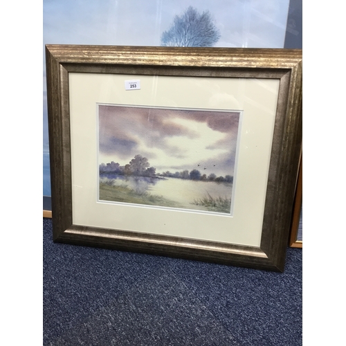 253 - Diane Derbyshire original framed watercolour 18x12 framed