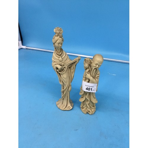 401 - Chinese Figures of a Male and a Female