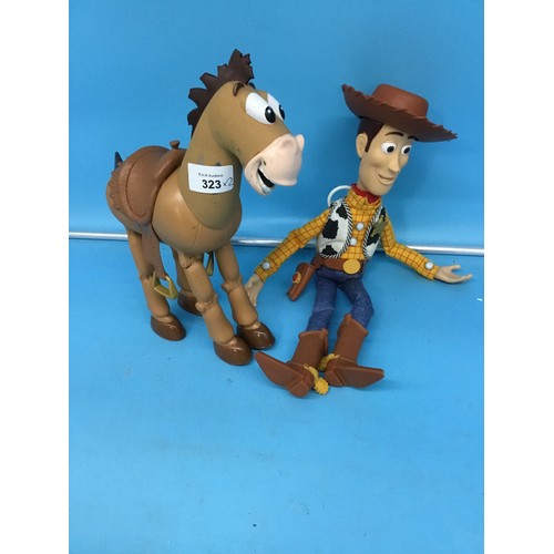 323 - Toy Story Talking Woody and Bulls Eye