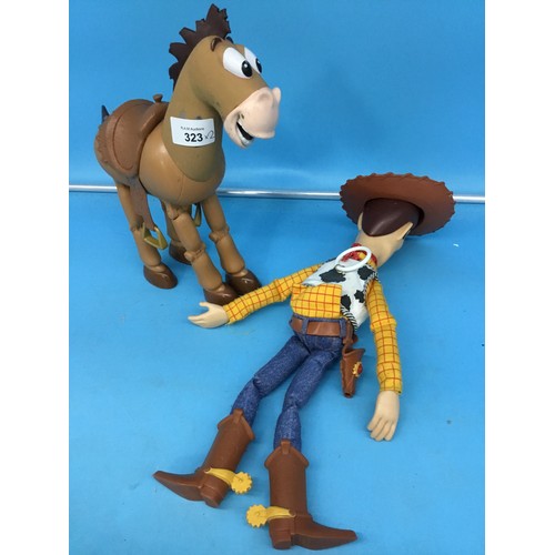 323 - Toy Story Talking Woody and Bulls Eye