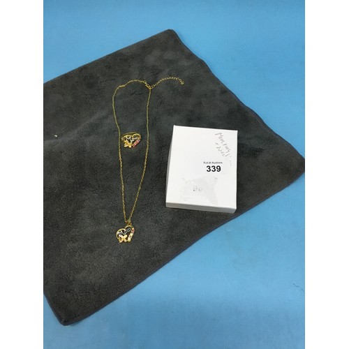 339 - Eastern Mum Ring and Necklace Set