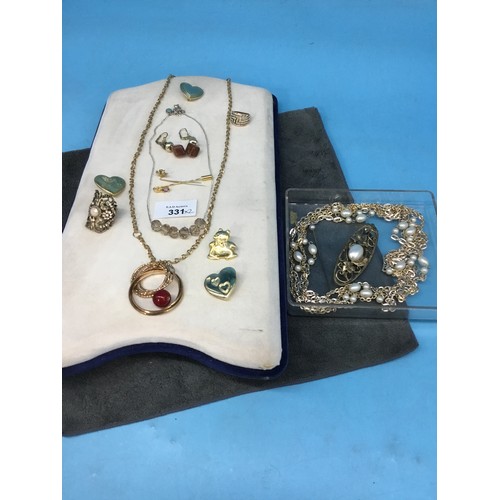 331 - Fashion and Vintage Jewellery To Include Necklaces, Rings, Brooches, Pins and Earrings