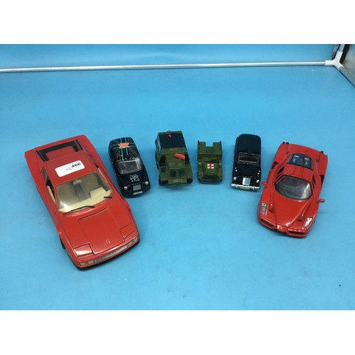 466 - Vintage Die Cast Vehicles x6 To Include Corgi, Matchbox, Burago, Welly and Maisto