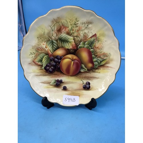 599B - Limited Edition Orchard Gold Wavey Plate With A Red Stamp