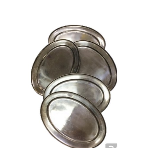 13 - Steel Serving Trays x5