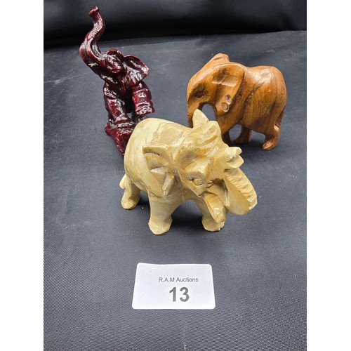 13 - Collection of 3 Elephants